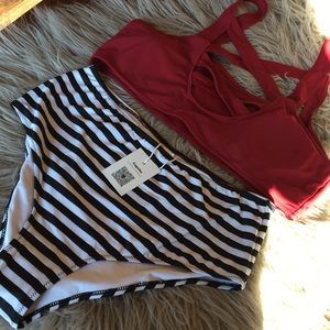 Cupshe NWT HIGH WAIST BIKINI